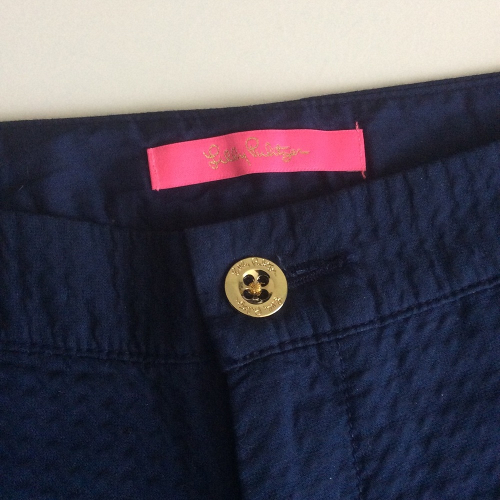 Lilly Pulitzer Scalloped Hem Shorts Sz 0 - Picture 7 of 13
